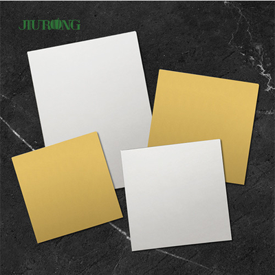 Blanco y color oro disponibles del tablero de la torta del cuadrado del MDF