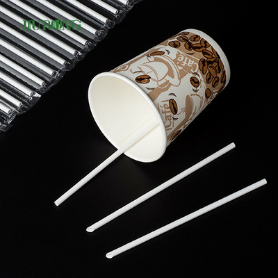 Paja de papel reutilizable de 8m m Kraft Boba para Juice Coffee