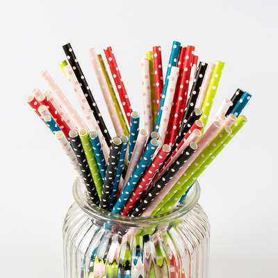 Bandy Recyclable Christmas Paper Straws para la bebida fría