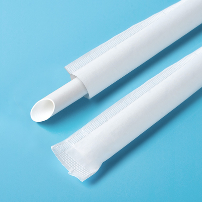 Logotipo de encargo no tóxico de papel de consumición biodegradable de la paja 6*197m m 8*230m m