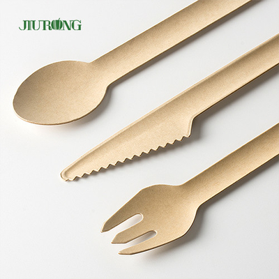 Sistema disponible biodegradable de encargo de la cuchara de la bifurcación del cuchillo del bagazo de la caña de azúcar de los platos y cubiertos de los cubiertos