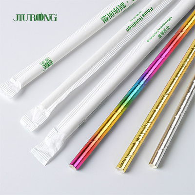 PLA de consumición 12m m abonable de 6m m 8m m Straw Individually Wrapped biodegradable