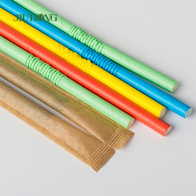 Bio papel recto de encargo que bebe a Straw For Coffee Boba Tea