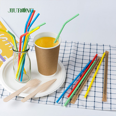 Bio papel recto de encargo que bebe a Straw For Coffee Boba Tea