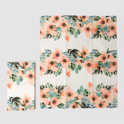Fuentes disponibles del banquete de boda de la servilleta de papel de la impresión de la flor de encargo de la moda