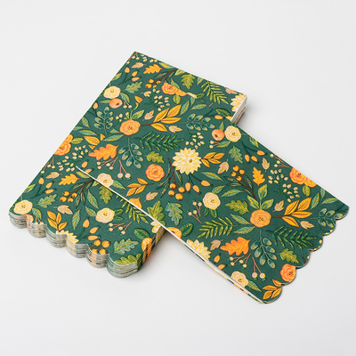 Diseño floral colorido Valentine Day Party Paper Napkin de los cubiertos disponibles biodegradables de la UE