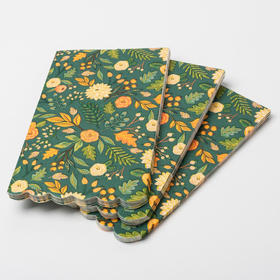Diseño floral colorido Valentine Day Party Paper Napkin de los cubiertos disponibles biodegradables de la UE