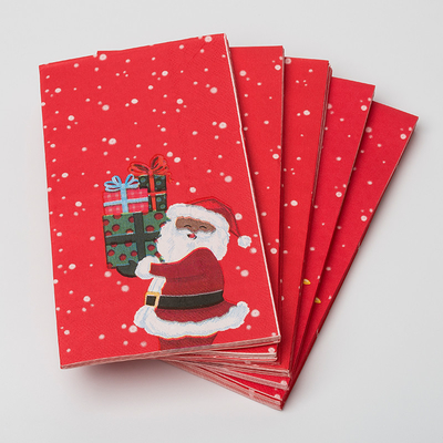 Servilleta disponible biodegradable de Santa Claus Christmas Theme Party Paper de los cubiertos de LFGB