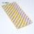 Paja de papel biodegradable con rayas doradas Pajas de Navidad Kraft 5 * 120 mm
