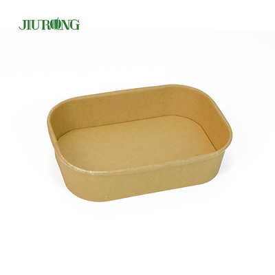 Categoría alimenticia del cuenco 1500ml para llevar de papel reciclable impermeable para la ensalada