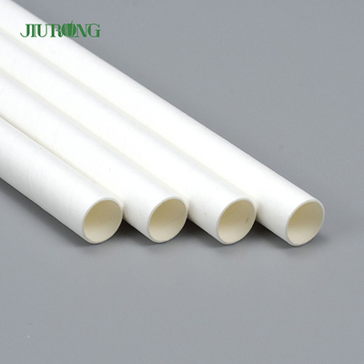 Diámetro de papel biodegradable blanco de Straw Eco Friendly Food Grade 4.6m m