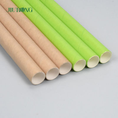 Pajas de papel biodegradables de la categoría alimenticia de Jiurong Navidad Eco amistoso