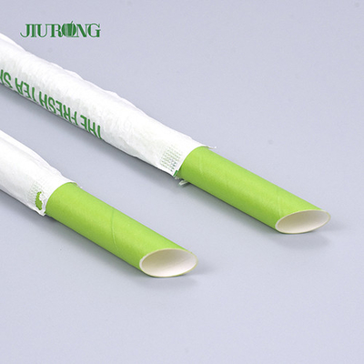 Pajas de papel biodegradables de la categoría alimenticia de Jiurong Navidad Eco amistoso