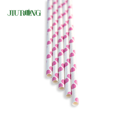Restaurante Kraft Eco Friendly Pajitas de papel biodegradables 12 * 230 mm
