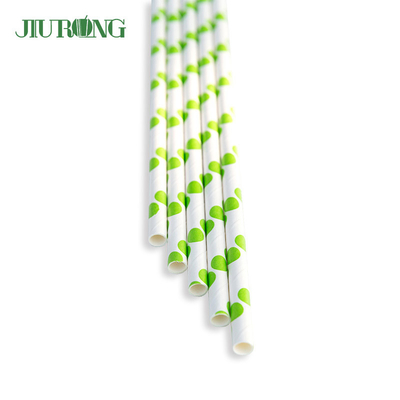Restaurante Kraft Eco Friendly Pajitas de papel biodegradables 12 * 230 mm