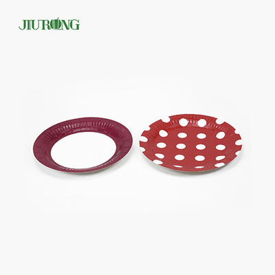 Platos de papel biodegradables de 7 pulgadas