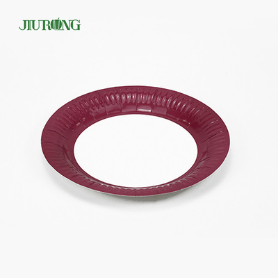 Platos de papel biodegradables de 7 pulgadas