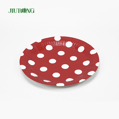 Platos de papel biodegradables de 7 pulgadas