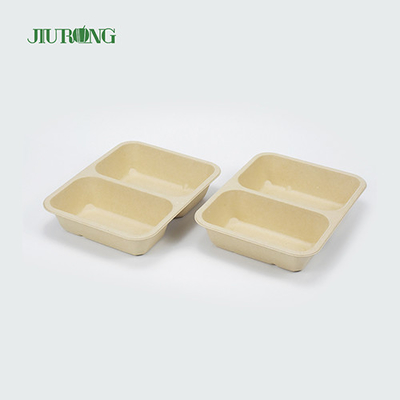 Compartimiento biodegradable disponible del envase de comida de la cubierta de la caña de azúcar 3