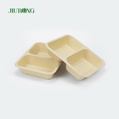 Compartimiento biodegradable disponible del envase de comida de la cubierta de la caña de azúcar 3