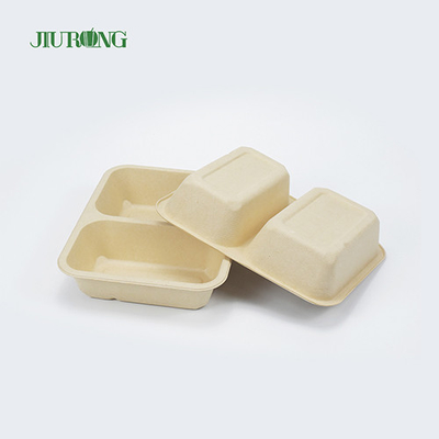 Compartimiento biodegradable disponible del envase de comida de la cubierta de la caña de azúcar 3
