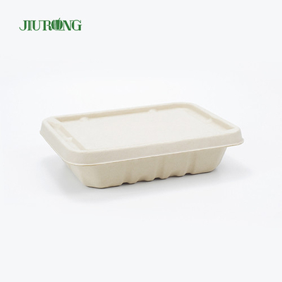 ODM biodegradable reciclado del OEM de la caja de papel del acondicionamiento de los alimentos del bagazo impermeable