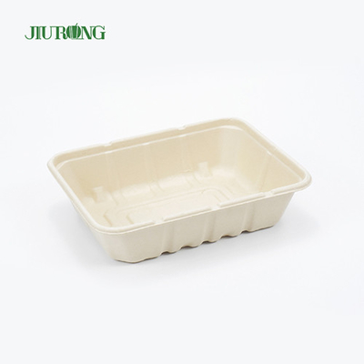 ODM biodegradable reciclado del OEM de la caja de papel del acondicionamiento de los alimentos del bagazo impermeable