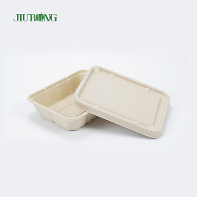 ODM biodegradable reciclado del OEM de la caja de papel del acondicionamiento de los alimentos del bagazo impermeable