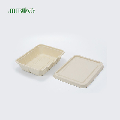 ODM biodegradable reciclado del OEM de la caja de papel del acondicionamiento de los alimentos del bagazo impermeable