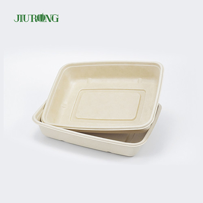 ODM biodegradable biodegradable del OEM del papel a prueba de grasa del envase de comida de la caña de azúcar