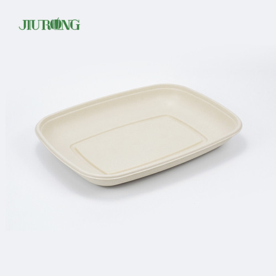 Placa biodegradable de la caña de azúcar del sushi abonable amistoso de la bandeja de la comida de Eco
