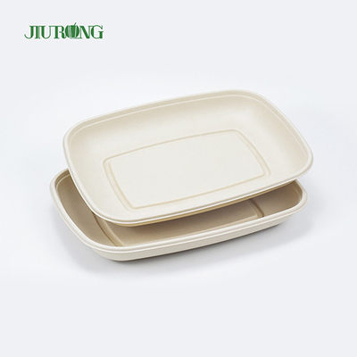 Placa biodegradable de la caña de azúcar del sushi abonable amistoso de la bandeja de la comida de Eco