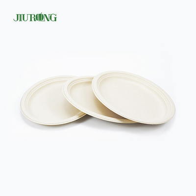 Envase impermeable de la comida de la caña de azúcar 7inch los 23cm Dia para el bocadillo de la galleta