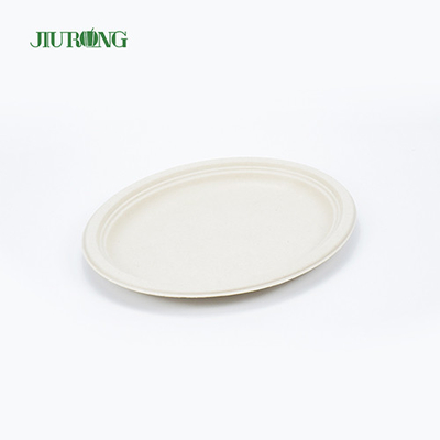Envase impermeable de la comida de la caña de azúcar 7inch los 23cm Dia para el bocadillo de la galleta