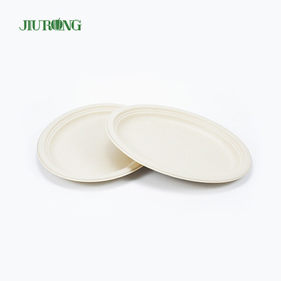 Envase impermeable de la comida de la caña de azúcar 7inch los 23cm Dia para el bocadillo de la galleta
