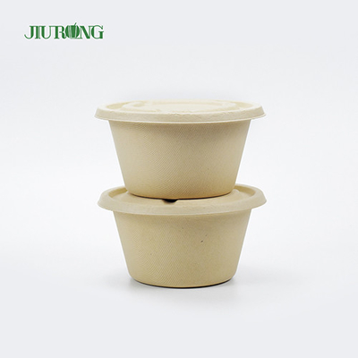 El bagazo biodegradable amistoso del envase de comida de la caña de azúcar de Eco encajona para llevar 600ml