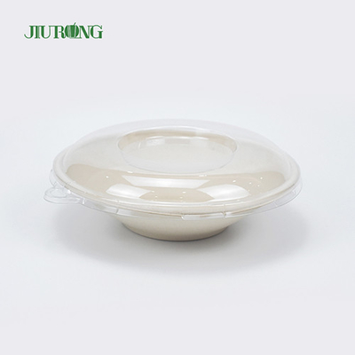 Envase de comida de caña de azúcar de goma de mascar impermeable 175 mm Eco Friendly