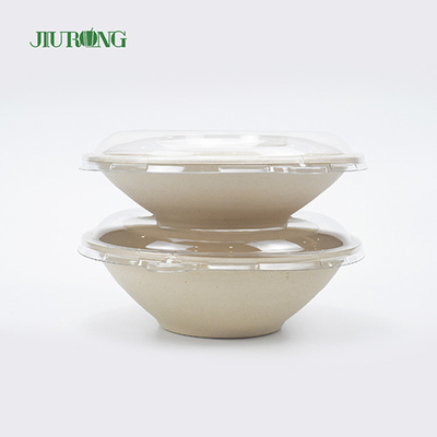 Envase de comida de caña de azúcar de goma de mascar impermeable 175 mm Eco Friendly