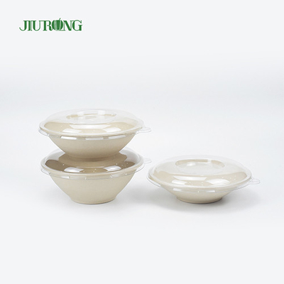 Envase de comida de caña de azúcar de goma de mascar impermeable 175 mm Eco Friendly
