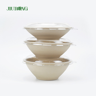 Envase de comida de caña de azúcar de goma de mascar impermeable 175 mm Eco Friendly