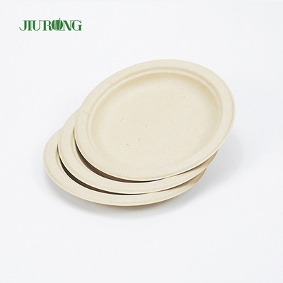 Empaquetado biodegradable del envase de comida de la caña de azúcar de los alimentos de preparación rápida 9inch redondo