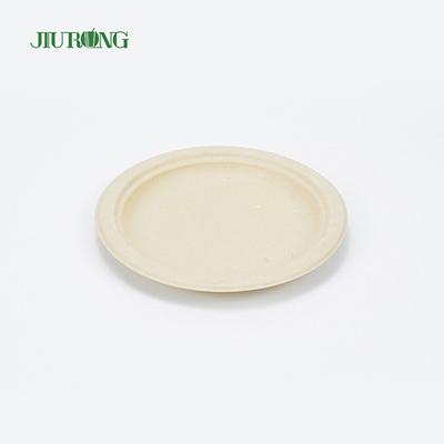 Empaquetado biodegradable del envase de comida de la caña de azúcar de los alimentos de preparación rápida 9inch redondo
