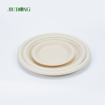 Empaquetado biodegradable del envase de comida de la caña de azúcar de los alimentos de preparación rápida 9inch redondo
