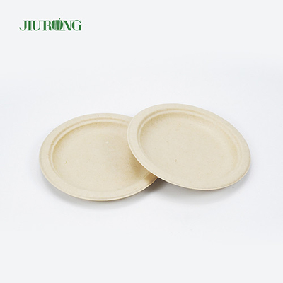 Empaquetado biodegradable del envase de comida de la caña de azúcar de los alimentos de preparación rápida 9inch redondo