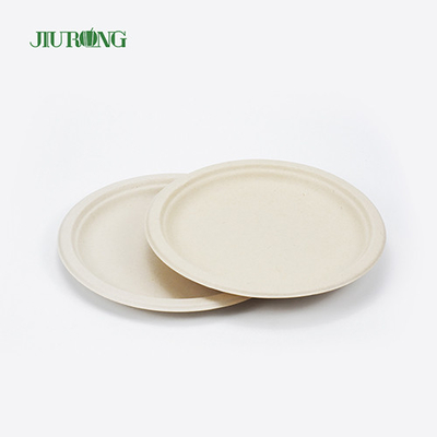 Las placas biodegradables del bagazo de la caña de azúcar del sushi reciclaron 155m m Jiurong