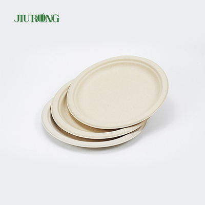 Las placas biodegradables del bagazo de la caña de azúcar del sushi reciclaron 155m m Jiurong