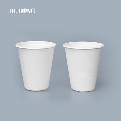 Tazas de café de papel biodegradables acanaladas blancas 10oz 12oz de una sola pared
