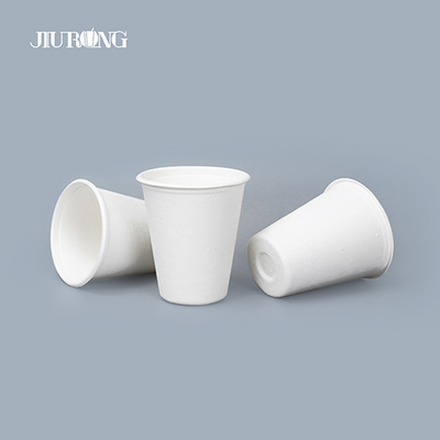 Tazas de café de papel biodegradables acanaladas blancas 10oz 12oz de una sola pared