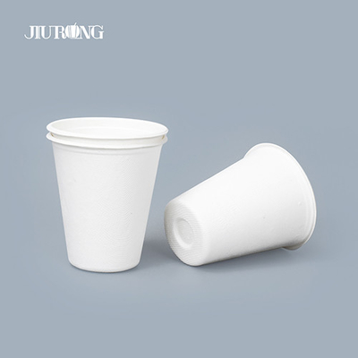 Tazas de café de papel biodegradables acanaladas blancas 10oz 12oz de una sola pared
