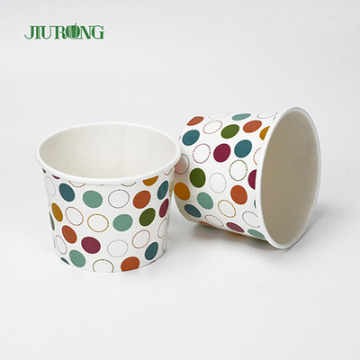 Vasos de papel biodegradables reciclables de 8 oz